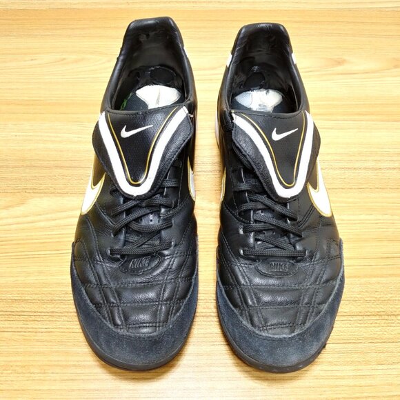 Nike Soccer Shoes Men's US 11.5 Tiempo Mystic III 3 TF Turf 2009 2010 366183-018 - Picture 4 of 9